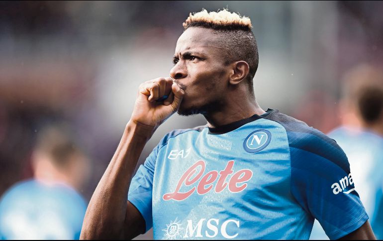 Osimhen es el máximo anotador de la Serie A esta temporada. AFP