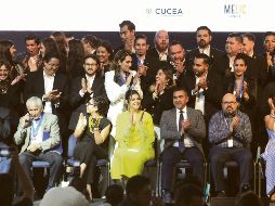 Patlán (con saco blanco) dijo durante el evento que toma las riendas de un Consejo fuerte, reconocido y consolidado en Jalisco y México. EL INFORMADOR/ A. Camacho