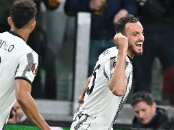 Gatti movió las redes al minuto 73. EFE/A. Di Marco