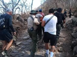 Al ser una zona de difícil acceso, se solicitó apoyo al escuadrón Aerotáctico Zeus. ESPECIAL