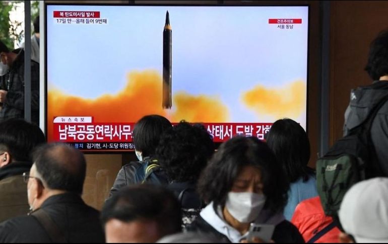 Corea del Norte lanzó el misil el jueves. GETTY IMAGES