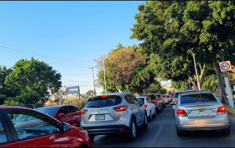 López Mateos. La vialidad se encuentra prácticamente colapsada debido al regreso a clases. EL INFORMADOR/E. Gómez