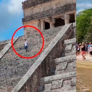 La multa que tendrá que pagar el turista que subió la pirámide de Chichen Itzá (VIDEO)