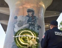 La acompañaron oficiales del escuadrón Gamas quienes estuvieron en la Guardia de Honor. CORTESÍA / Policía GDL