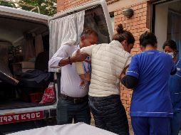 La grieta tiene 50 metros de profundidad. AP/N. Shrestha