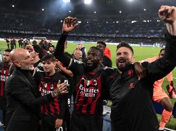Milan se impuso con marcador global de 2-1 ante el Napoli. EFE/Ciro Fusco