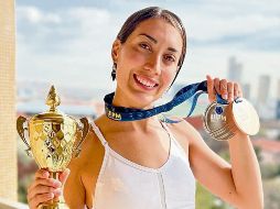 La pentatleta tapatía se ha convertido en referente del deporte mexicano. ESPECIAL