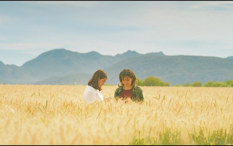 La cinta “Trigal” fue dirigida por Anabel Caso; en la foto aparecen las protagonistas. CORTESÍA