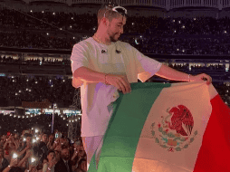 Bad Bunny durante su concierto en México. ESPECIAL/ Twitter