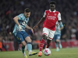 Bukayo Saka hizo el gol del empate 3-3 al minuto 90. AP/K. Wigglesworth