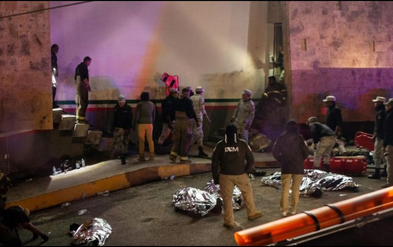 El 27 de marzo un pequeño grupo de migrantes prendió fuego a un colchón y el fuego se propagó. ESPECIAL