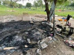 Al parecer fueron los mismos migrantes los que quemaron sus casas. SUN