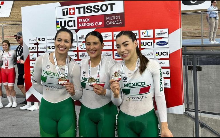 Daniela Gaxiola, Yuli Verdugo y Jessica Salazar tuvieron un destacado fin de semana. ESPECIAL/Code Jalisco