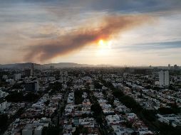 Debido a tres incendios forestales hay contaminación ambiental en Guadalajara, Zapopan y Tala. EL INFORMADOR/ ARTURO NAVARRO