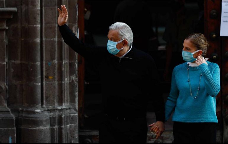 La doctora Beatriz Gutiérrez Müller informa cómo está la salud de su esposo, el Presidente Andrés Manuel López Obrador. SUN / ARCHIVO