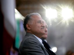 En su discurso el mandatario destacó el papel que Zamora Jiménez ha desempeñado en la política de Jalisco y del País, ocupando diversos cargos en la función pública. EL INFORMADOR / C. Zepeda