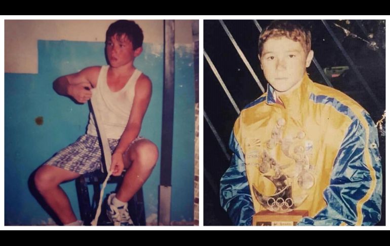 Saúl Álvarez - Con 5 años, el Canelo le ayudaba a su papá a preparar paletas de hielo y nieves para salir adelante con la economía familiar / ESPECIAL: @canelo y  La Voz del Boxeo