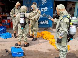 Autoridades dijeron que el gas procedía de una fábrica, sin dar más detalles. AP/National Disaster Response Force