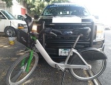 La bicicleta tenía reporte de robo del día de ayer. ESPECIAL/ Policía de Guadalajara 