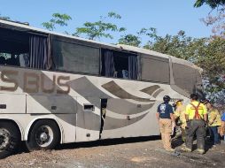 Los pasajeros vivieron una madrugada trágica. ESPECIAL/ Protección Civil de Nayarit