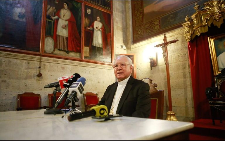El Cardenal Francisco Robles pidió en el Día del Niño proteger a los menores para que crezcan con valores.  EL INFOMADOR/ CARLOS ZEPEDA