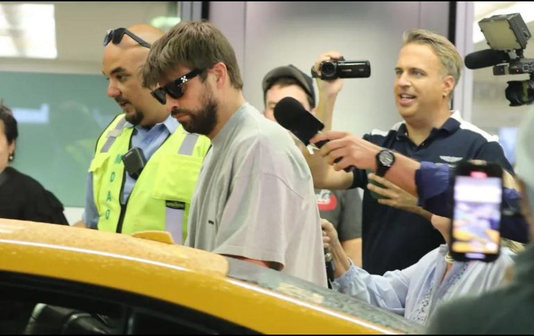 Gerard Piqué llegando a Miami. ESPECIAL