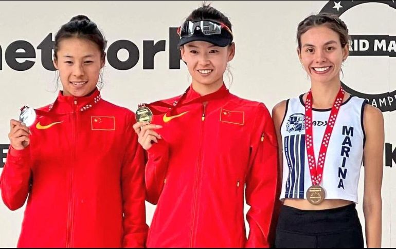 La siguiente competencia de la marchista mexicana (d) será en La Coruña, España. ESPECIAL/CONADE