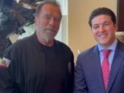 Samuel García presumió en redes sociales la foto con el actor. SUN