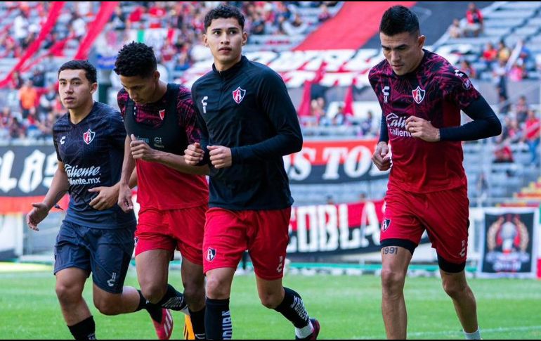 Todos los jugadores entrenan al parejo y sin riesgo alguno de perderse el duelo ante La Máquina en el Estadio Azteca. TWITTER/@AtlasFC