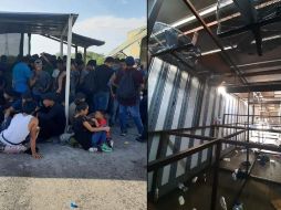 Los migrantes viajaban hacinados. SUN