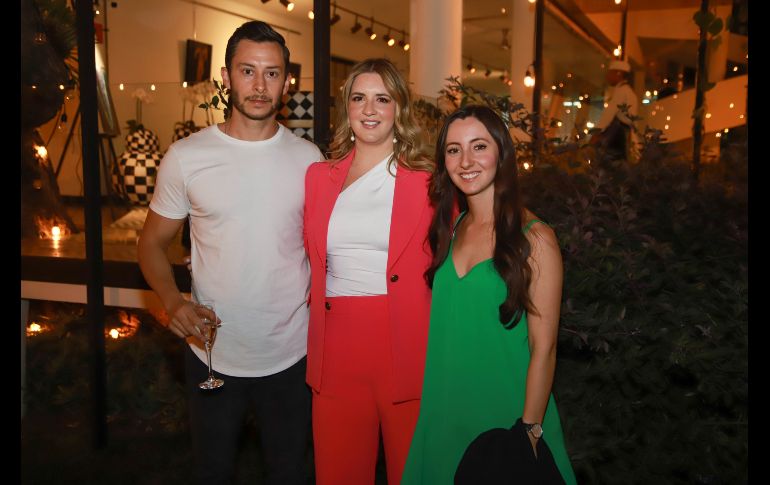Diego Ibarra, Marcela Solana y Norma Navarrete. GENTE BIEN JALISCO/ Antonio Martínez