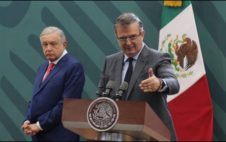 En la mañanera de hoy, Marcelo Ebrard destacó que también habrá traducción simultánea al náhuatl, otomí, mixteco y zapoteco para cualquier servicio consular. SUN / O. Contreras