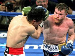 No te pierdas la pelea de box de Saúl “Canelo” Álvarez y John Ryder en el Estadio AKRON. AFP.