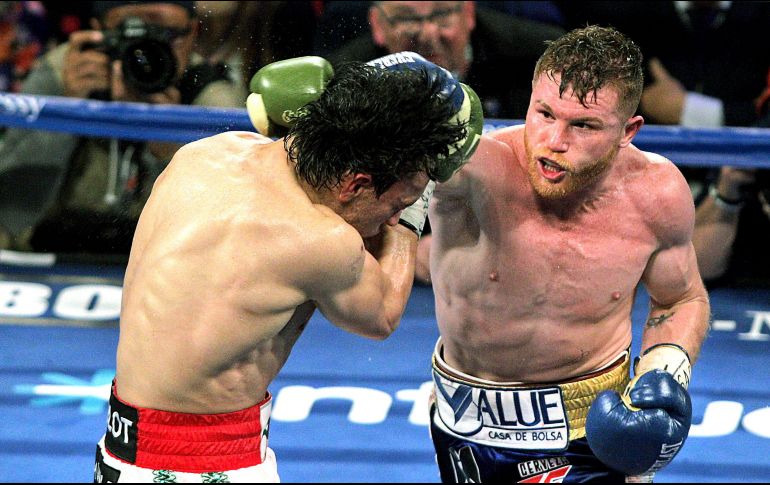 No te pierdas la pelea de box de Saúl “Canelo” Álvarez y John Ryder en el Estadio AKRON. AFP.