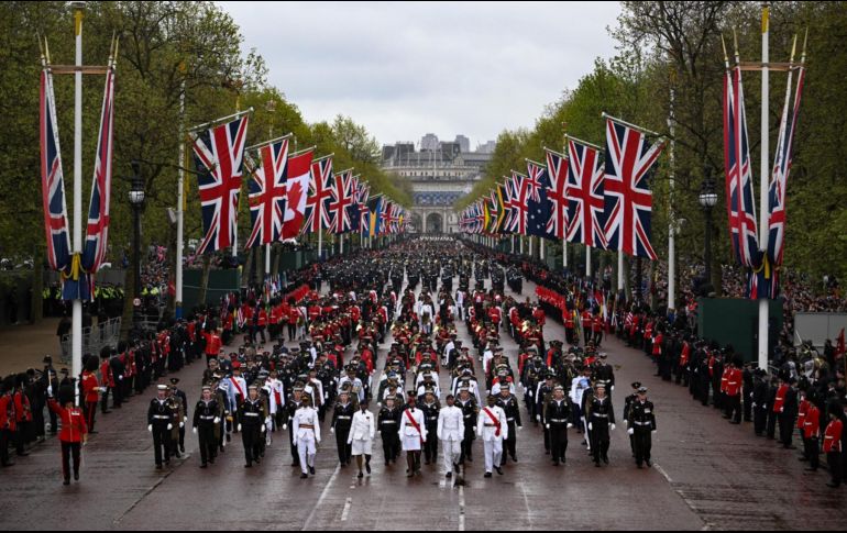 El rey Carlos III fue coronado este sábado 6 de mayo para convertirse en el monarca número 40 desde el rey Guillermo I en el año 1066. AFP / M. Bertorello