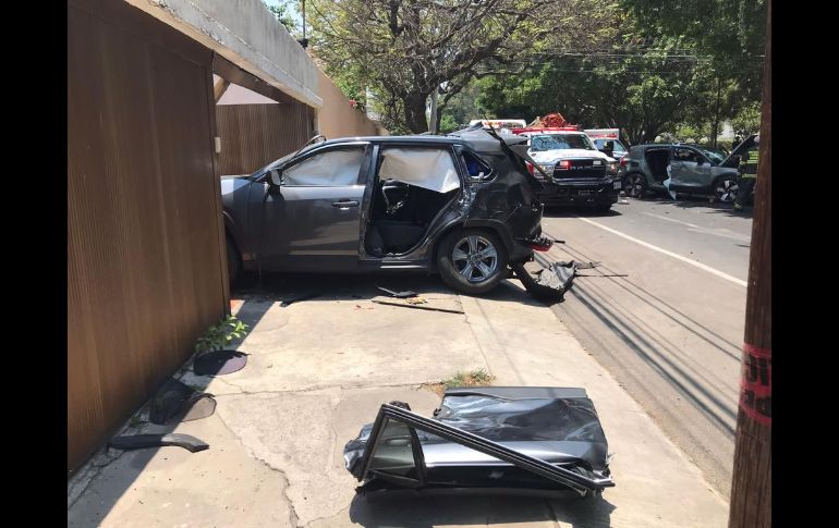 Fuerte choque múltiple en la colonia Providencia deja siete heridos