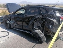 La camioneta habría sido utilizada en el intento de robo de un tractocamión de una empresa de valores  en el Macrolibramiento. ESPECIAL