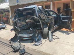 El choque ocurrió en el cruce de Montevideo y Ontario, en la Colonia Providencia, en Guadalajara. ESPECIAL