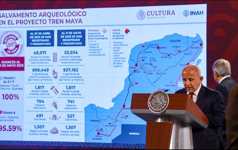 En los siete tramos del Tren Maya se han registrado y recuperado 53 mil 034 bienes inmuebles. SUN/H. Salvador