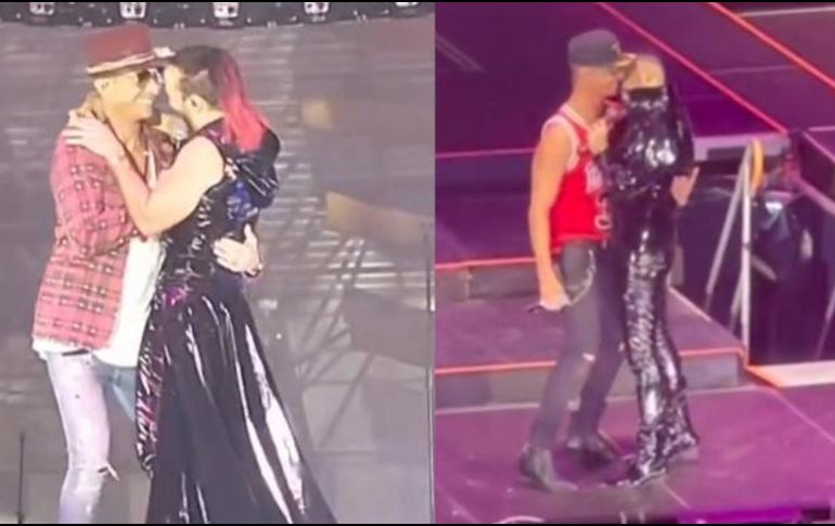 El polémico beso entre Rubín y Apio Quijano. ESPECIAL