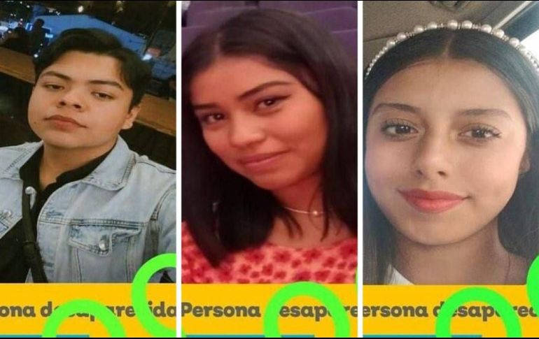 Eric Ismael Veloz Mendoza, Ana Paola Inguanzo y  Fátima Sinaí Ramírez Hernández fueron localizados con vida. ESPECIAL