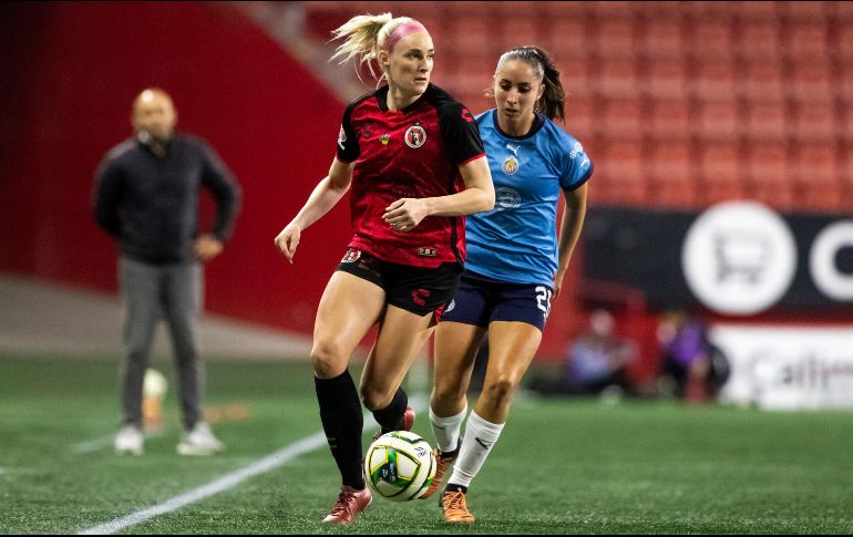 Las rojiblancas descienden al tercer lugar al ser derrotadas por las Xolas de Tijuana. IMAGO7/ Alejandro Gutiérrez Mora