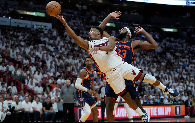 Miami es el segundo equipo en la historia que, tras colarse como octavo preclasificado, llega a la final de conferencia. AP/W. Lee