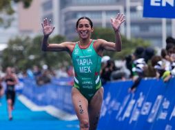 Con un tiempo de 1:53:49, la deportista mexicana superó a la norteamericana T. Knibb y únicamente quedó por detrás de la británica Sophie Coldwell con diferencia de 17 segundos. TWITTER / @CONADE
