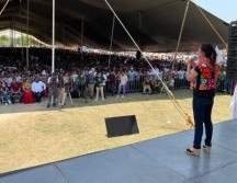 La jefa de gobierno de la CDMX estuvo de gira en Oaxaca. ESPECIAL