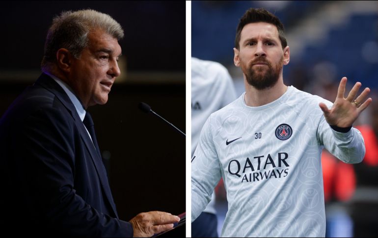 Joan Laporta ha hablado para la cadena TV3 en la que reveló su postura sobre un posible fichaje de Leo Messi. EFE