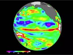 “El Niño” puede traer condiciones más frías y húmedas al suroeste de los Estados Unidos, así como sequía a los países del Pacífico occidental. ESPECIAL/NASA