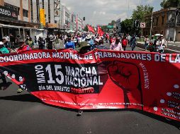 La principal exigencia de la CNTE es que el gobierno retire la iniciativa para desaparecer la Dirección de Educación Indígena. SUN/D. Sánchez