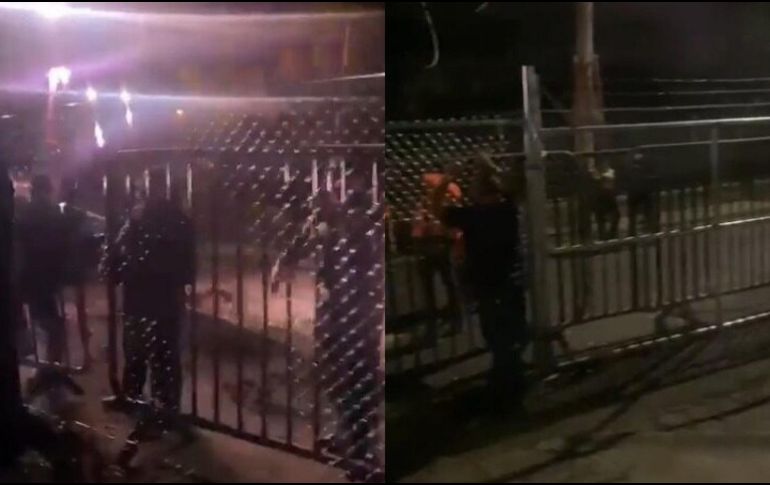 Los vecinos del Parque San Rafael están rodeados de vallas, enmallado y policías. ESPECIAL