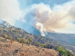 Ayer se continuaba con el combate al incendio forestal en El Arenal y Zapopan. ESPECIAL